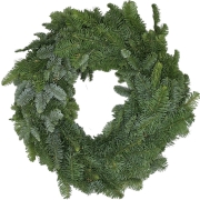 Kerstkrans dubbel en enkel gebonden